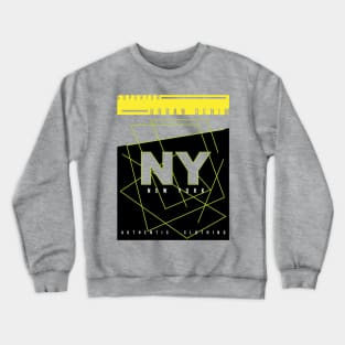 New York Authentic urban denim  typography Crewneck Sweatshirt